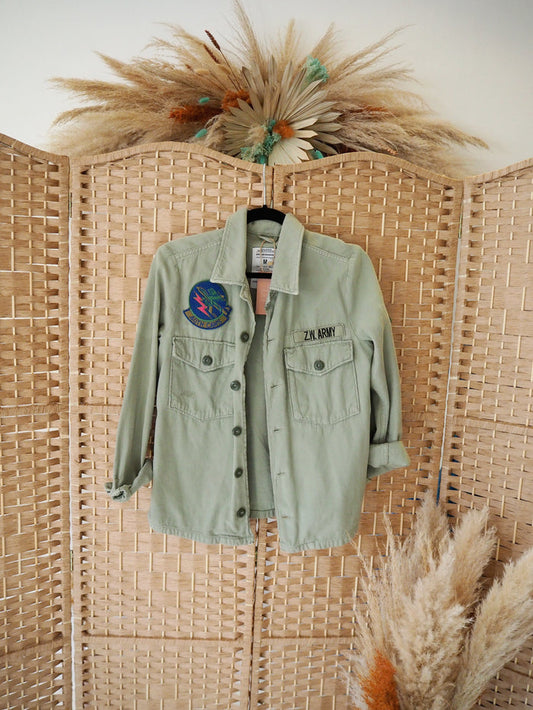 Zara Khaki Overshirt M