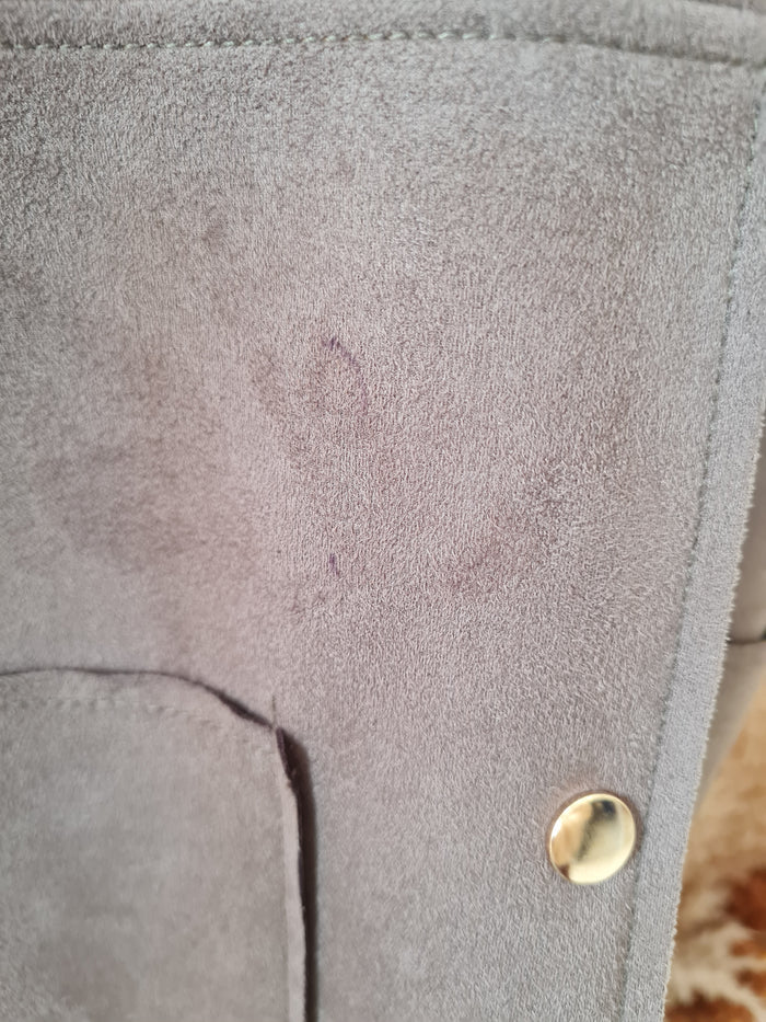Zara Khaki Suede Jacket M