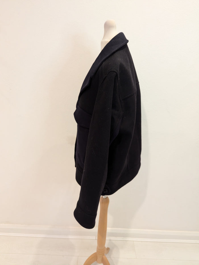 Zara Manteco Navy Jacket XS