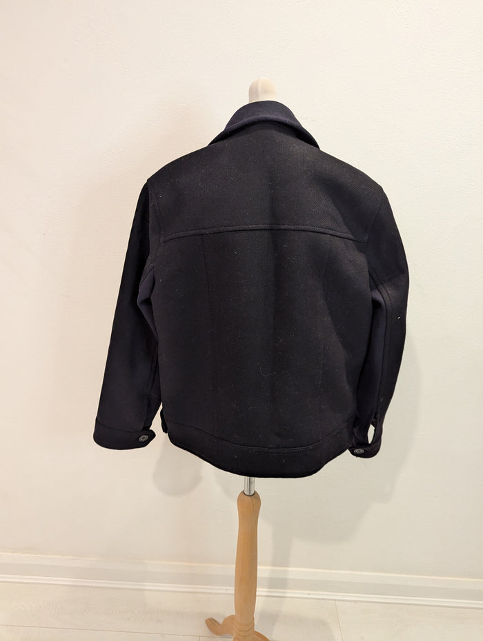Zara Manteco Navy Jacket XS