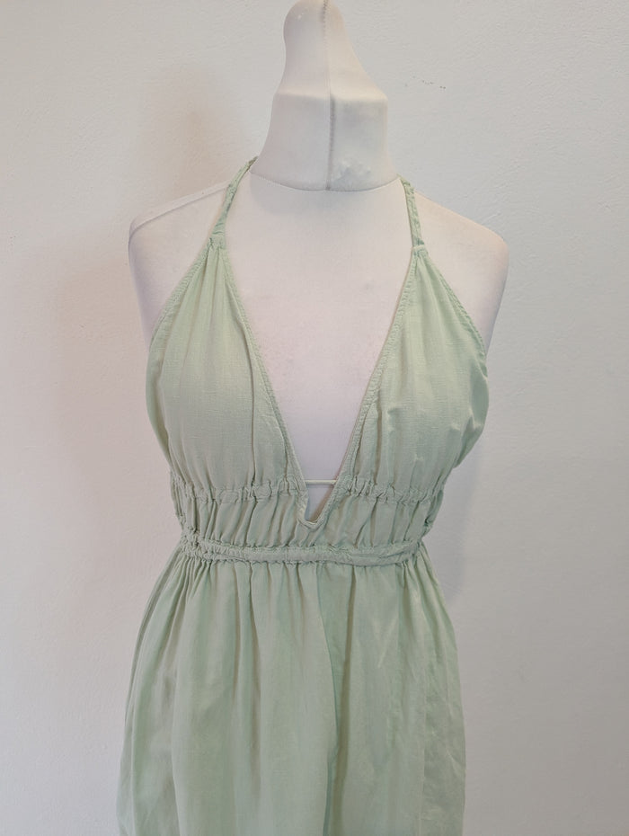 Zara Mint Halter Neck Dress L