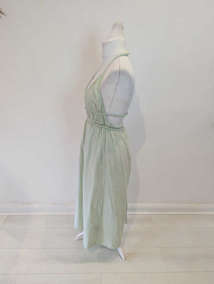 Zara Mint Halter Neck Dress L