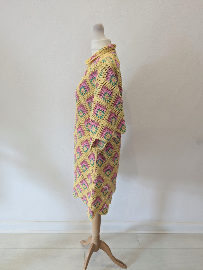 Zara Multi Crochet Dress Size Medium NWT RRP £79