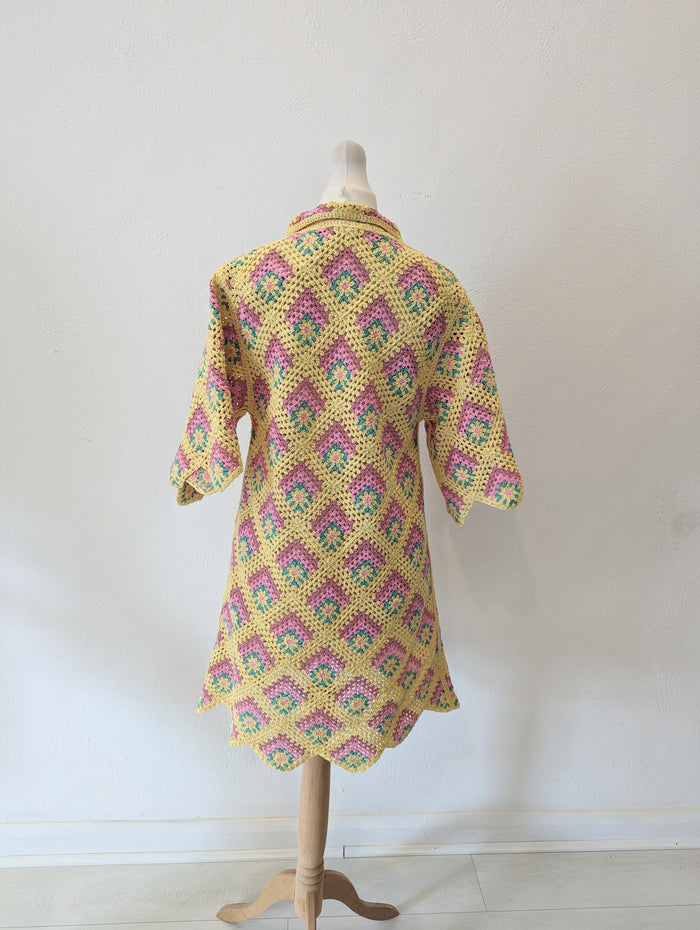 Zara Multi Crochet Dress Size Medium NWT RRP £79