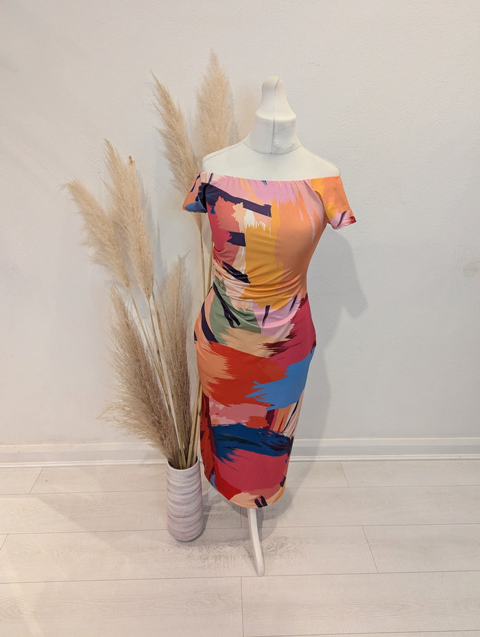 Zara Multi Print Dress L