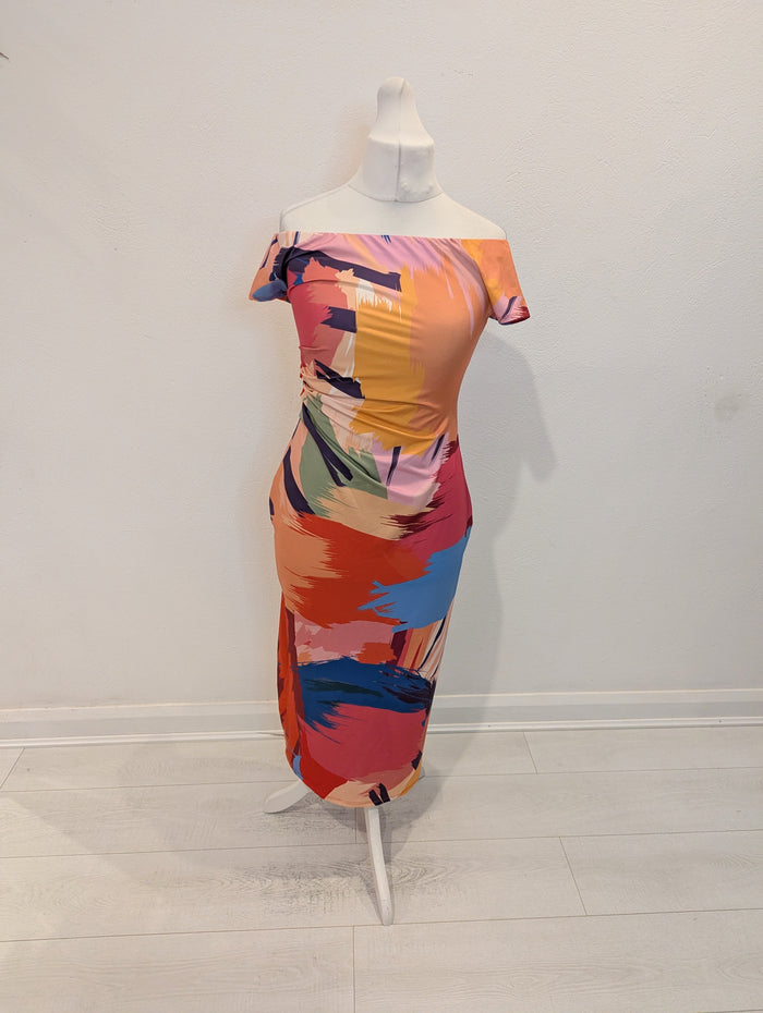 Zara Multi Print Dress L