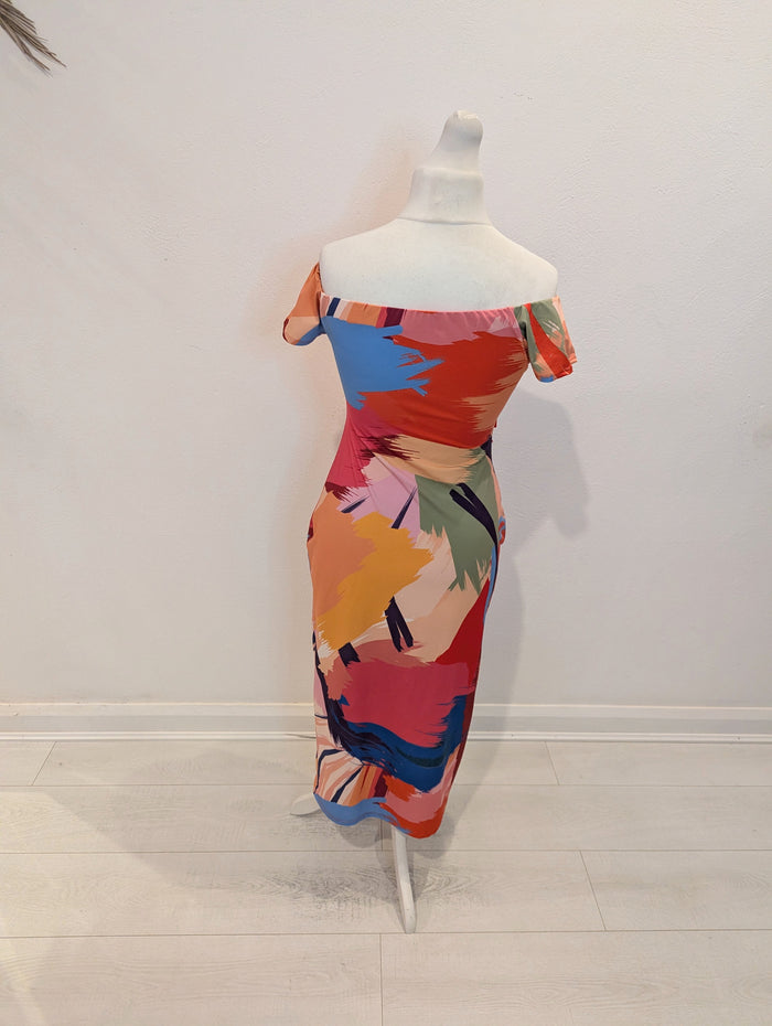 Zara Multi Print Dress L