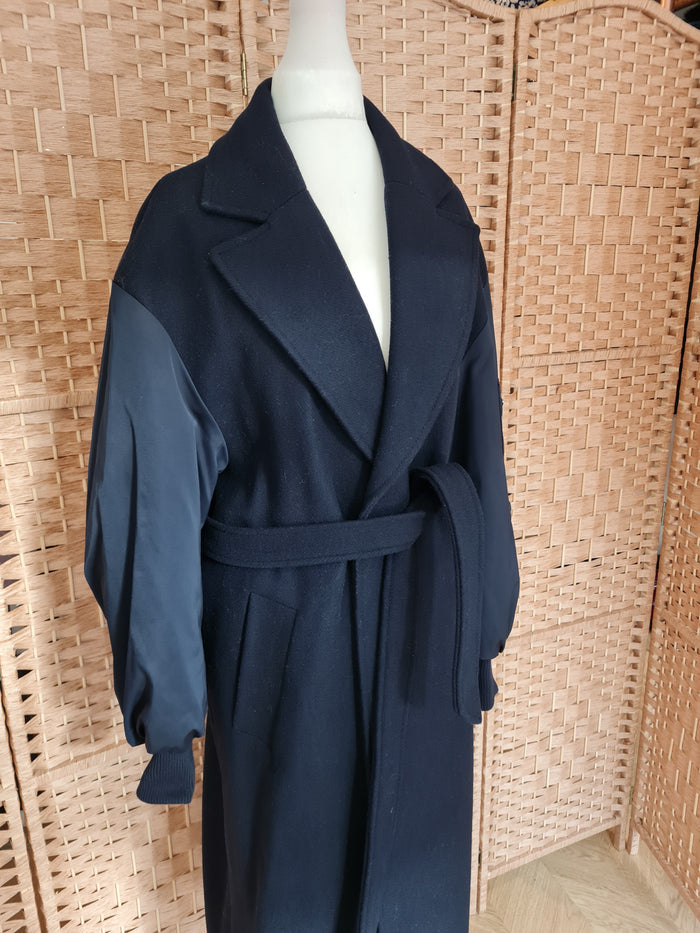 Zara Navy Coat XS