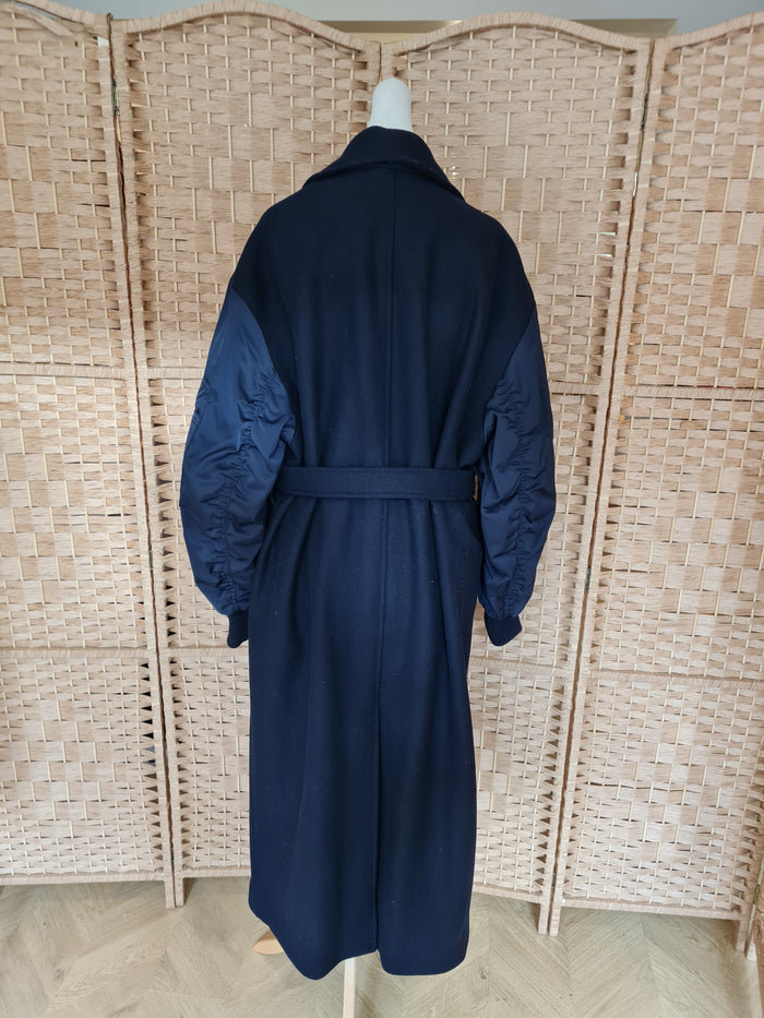 Zara Navy Coat XS