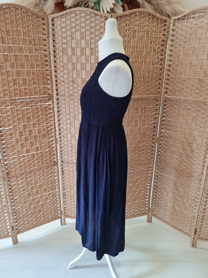 Zara Navy Summer Maxi Size Large