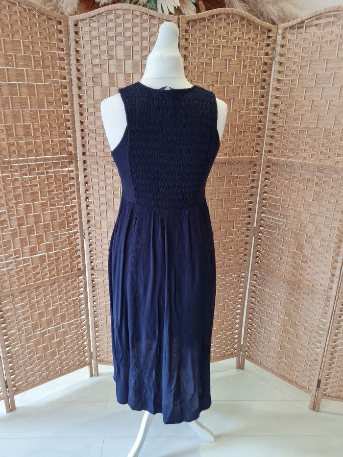 Zara Navy Summer Maxi Size Large