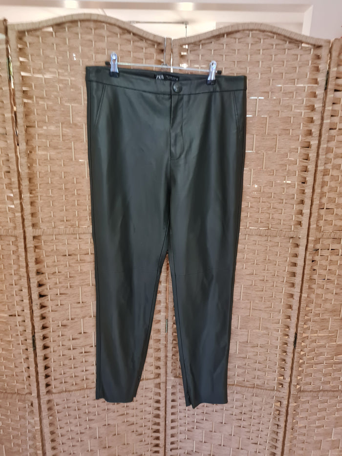 Zara Pleather Trousers XL