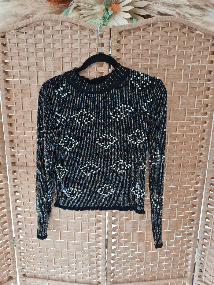 Zara sequin jumper L