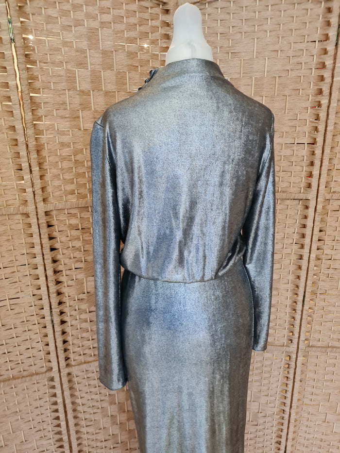 Zara Silver maxi dress S