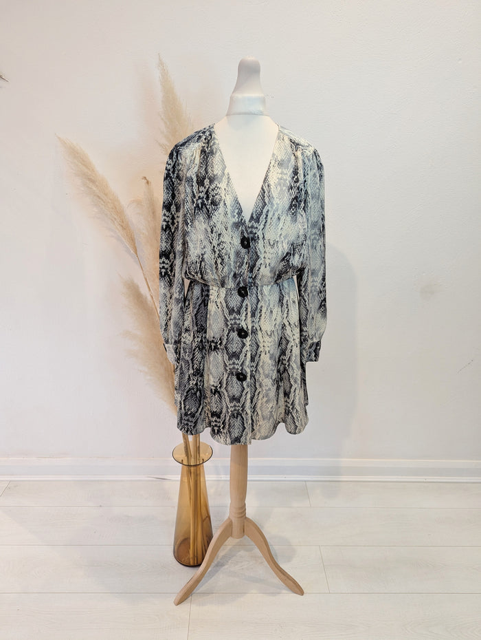 Zara Snake Print Dress M