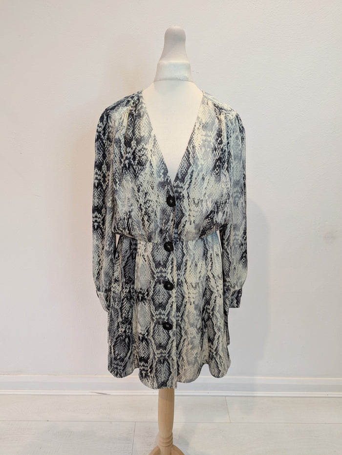 Zara Snake Print Dress M