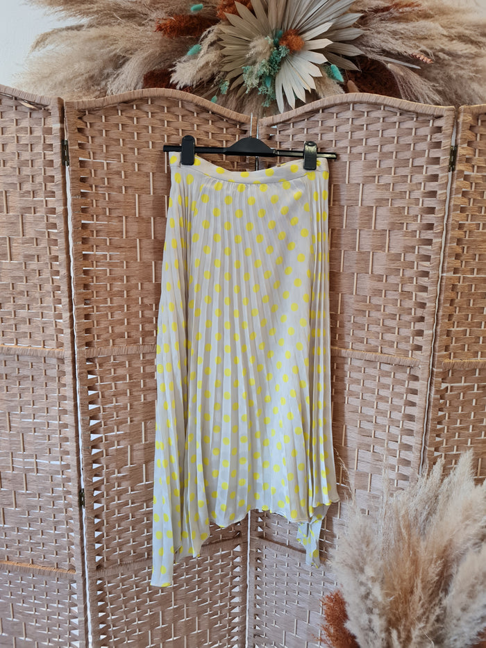 Zara Yellow Spot Skirt M