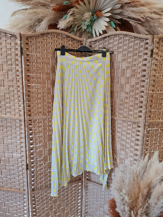 Zara Yellow Spot Skirt M