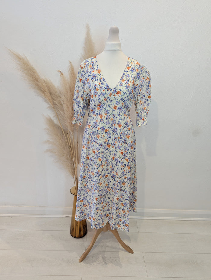 Zibi London Cream Floral Dress 10