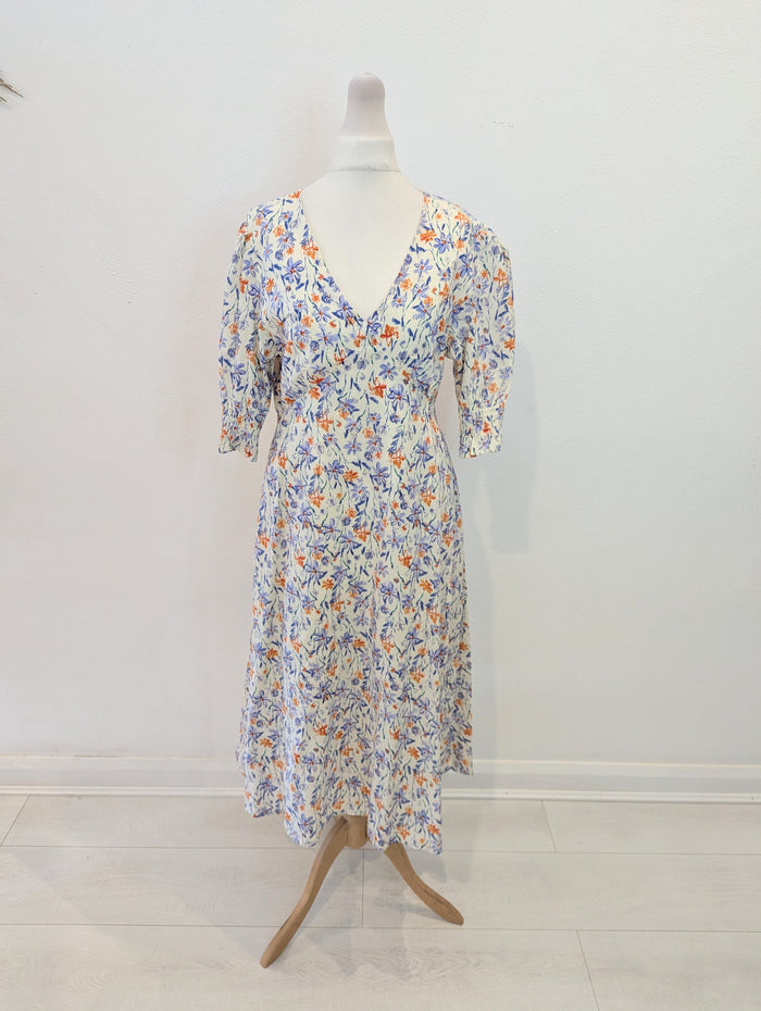 Zibi London Cream Floral Dress 10