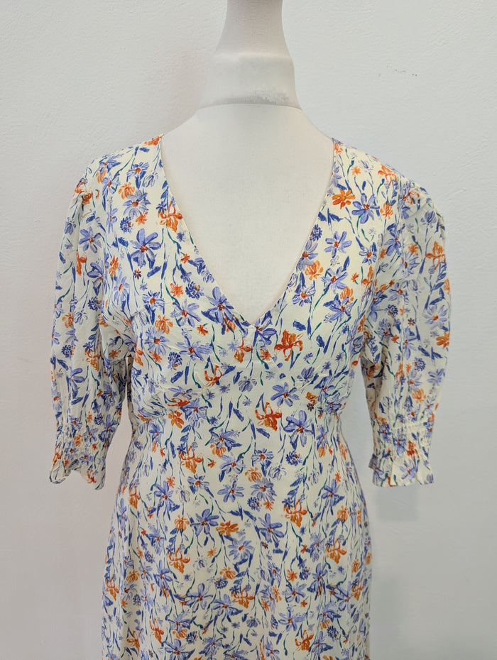 Zibi London Cream Floral Dress 10