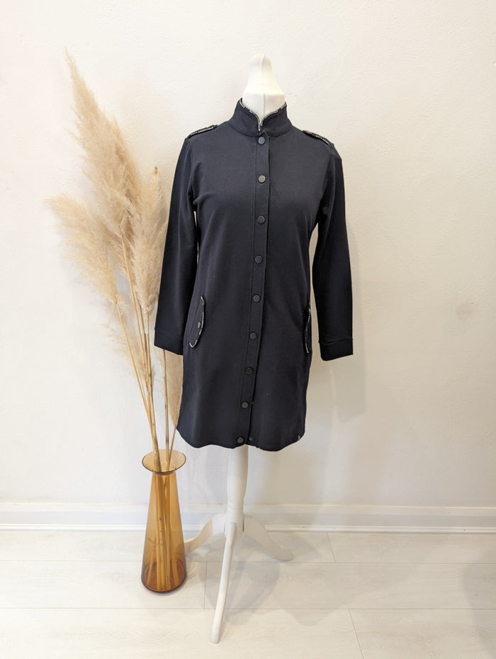 Zoso Black Jersey Jacket M NWT £65.95