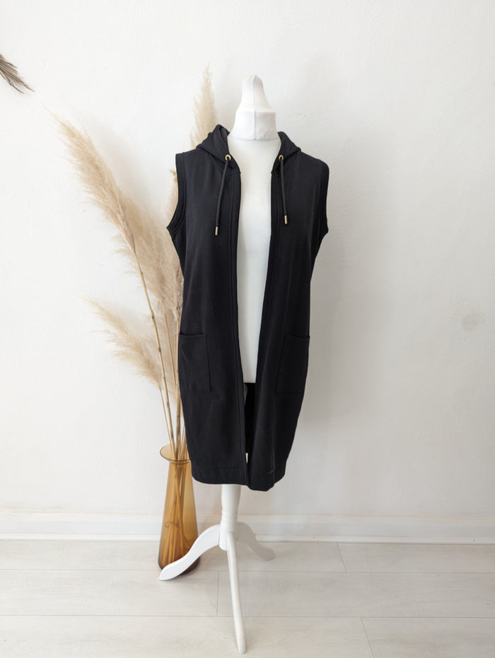 Zoso Black Sleeveless Hoodie M