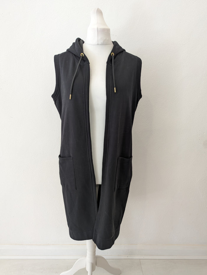 Zoso Black Sleeveless Hoodie M