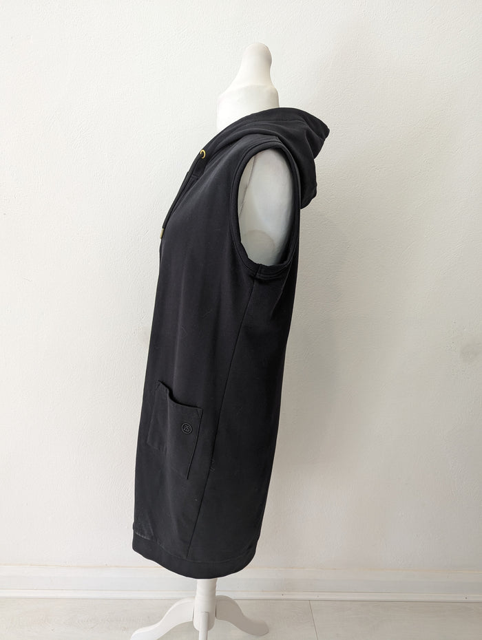 Zoso Black Sleeveless Hoodie M