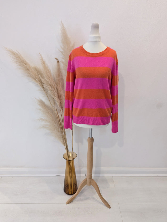 Zwillingsherz Pink Stripe Jumper S