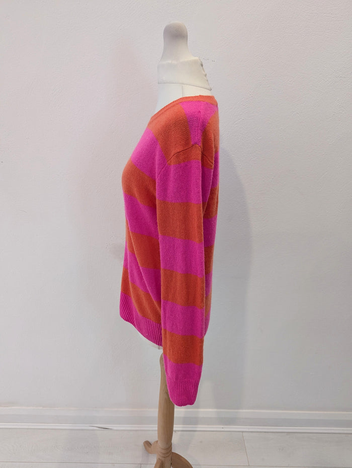 Zwillingsherz Pink Stripe Jumper S