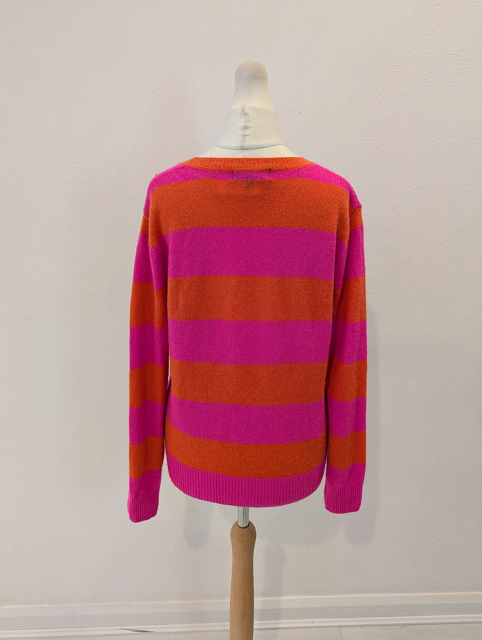 Zwillingsherz Pink Stripe Jumper S